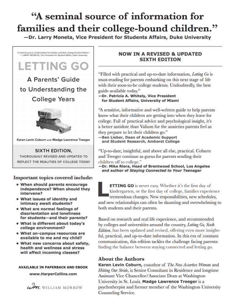 Letting Go Brochure