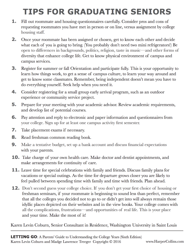 Tips for Students