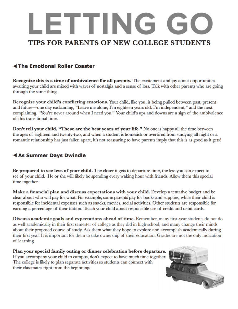 Tips for Parents